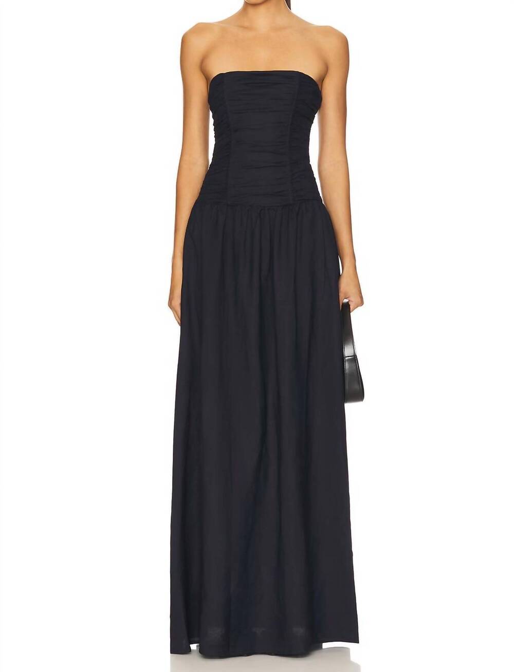 NEW LIONESS lush maxi dress in navy